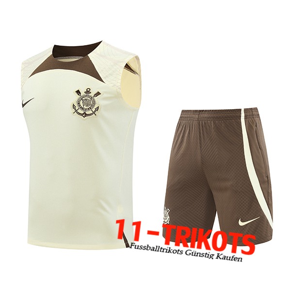 Corinthians Trainings-Tanktop Beige/Braun 2024/2025