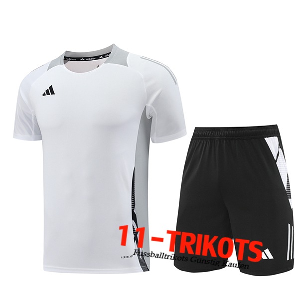 Adidas Trainingstrikot Weiß/Grau 2024/2025