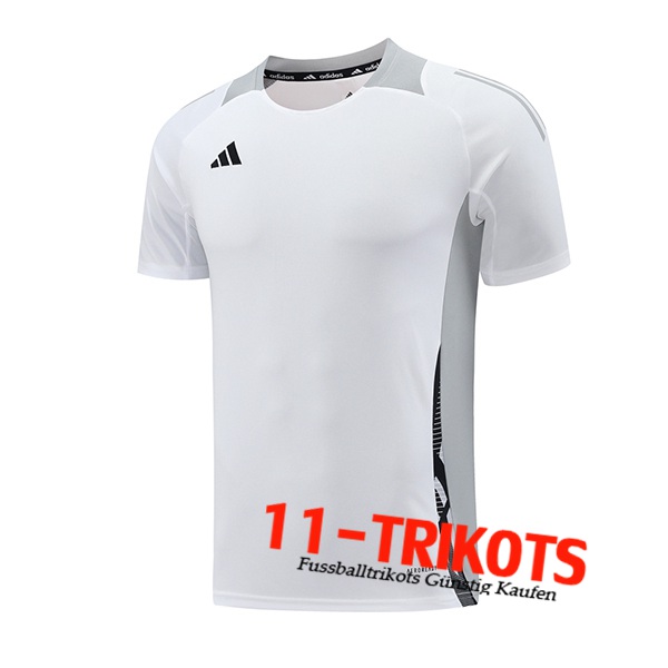 Adidas Trainingstrikot Weiß/Grau 2024/2025