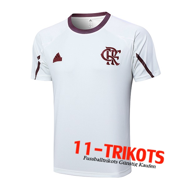 Flamengo Trainingstrikot Weiß/Rot 2024/2025