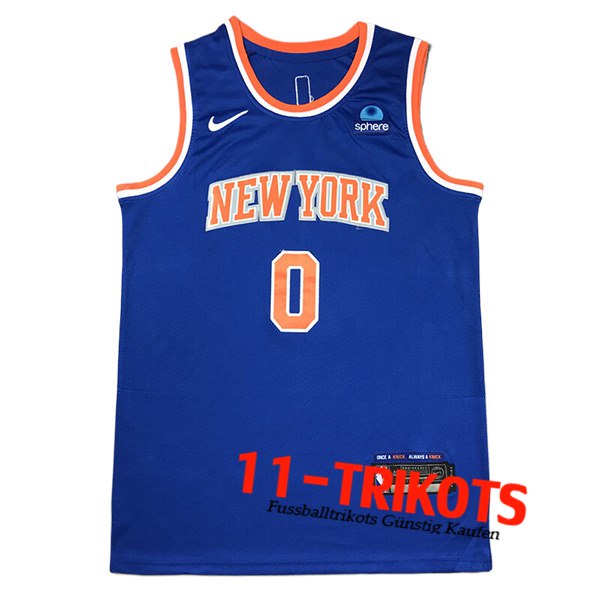 New York Knicks Trikot（DIVINCENZO #0) 2024/25 Blau/Orange