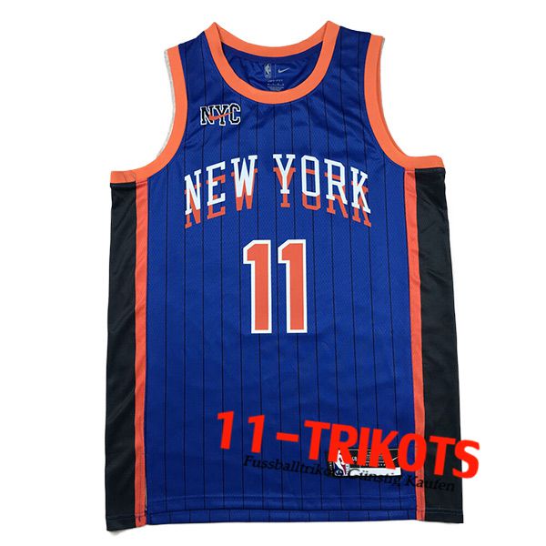 New York Knicks Trikot（BraunSON #11) 2024/25 Blau/Schwarz/Orange