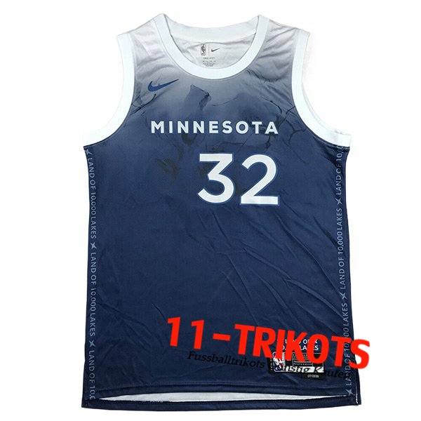 Minnesota Timberwolves Trikot（TOWNS #32) 2024/25 Blau/Weiß