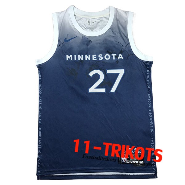 Minnesota Timberwolves Trikot（GOBERT #27) 2024/25 Blau/Weiß