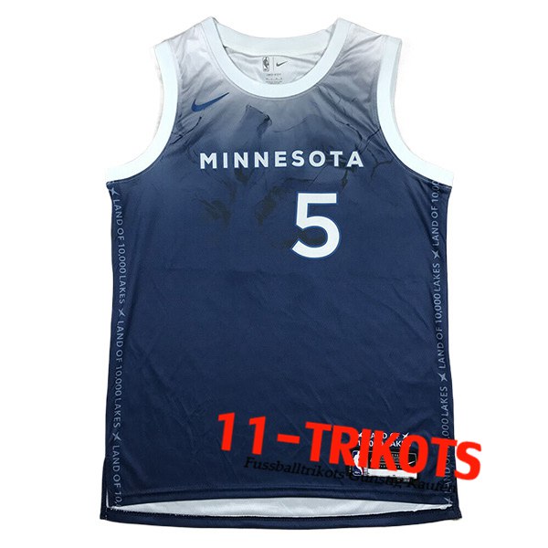 Minnesota Timberwolves Trikot（EDWARDS#5) 2024/25 Blau/Weiß