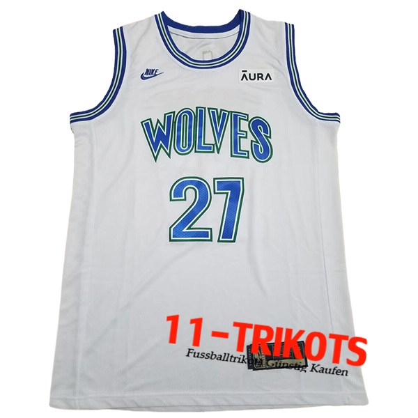 Minnesota Timberwolves Trikot（GOBERT #27) 2024/25 Weiß/Blau -03