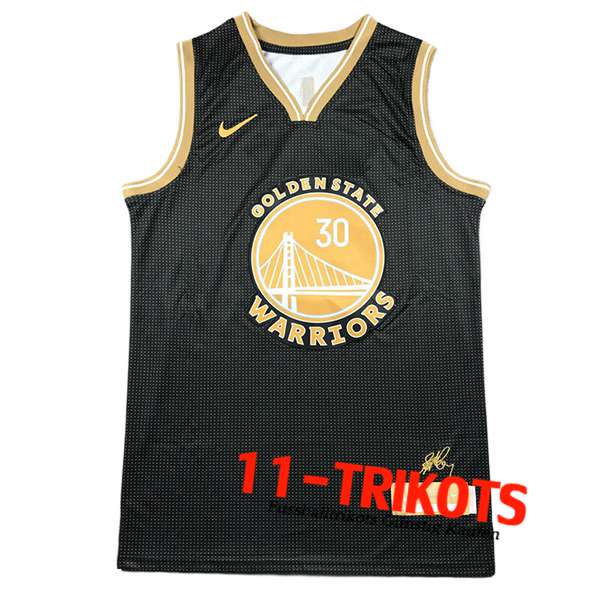 Golden State Warriors Trikot（CURRY #30) 2024/25 Schwarz/Gelb