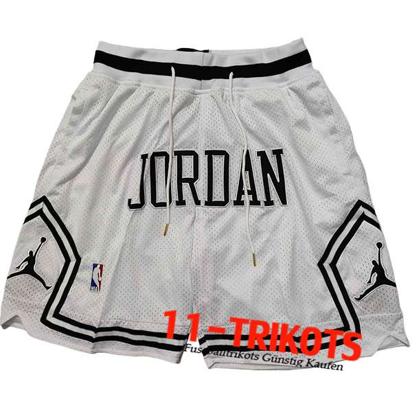 Chicago Bulls Shorts NBA 2024/25 Weiß/Schwarz