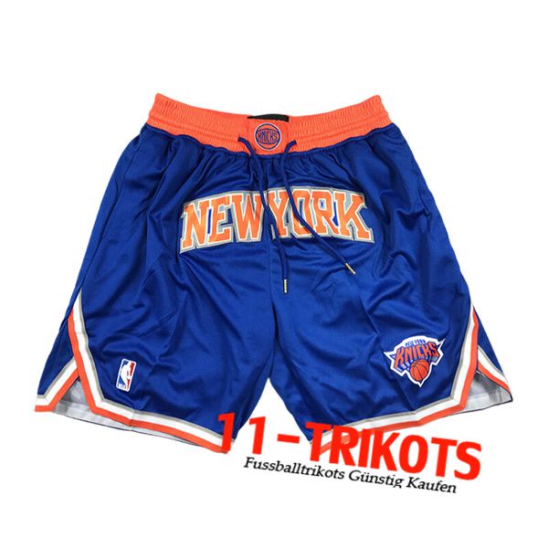 New York Knicks Shorts NBA 2024/25 Blau/Orange