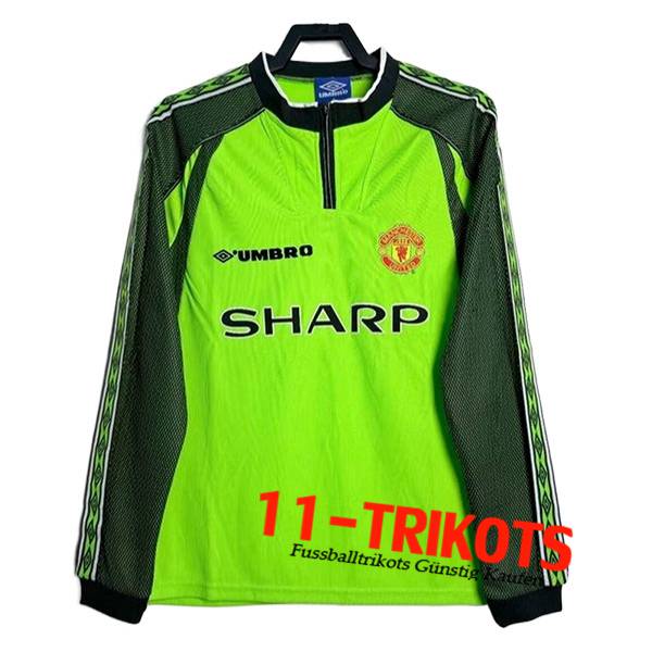 Manchester United Fussball Trikots Retro Torhuter Langarms 1998/1999