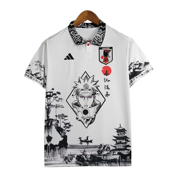 Japan Fussball Trikots Special Edition Naruto Weiß 2024/2025 -02