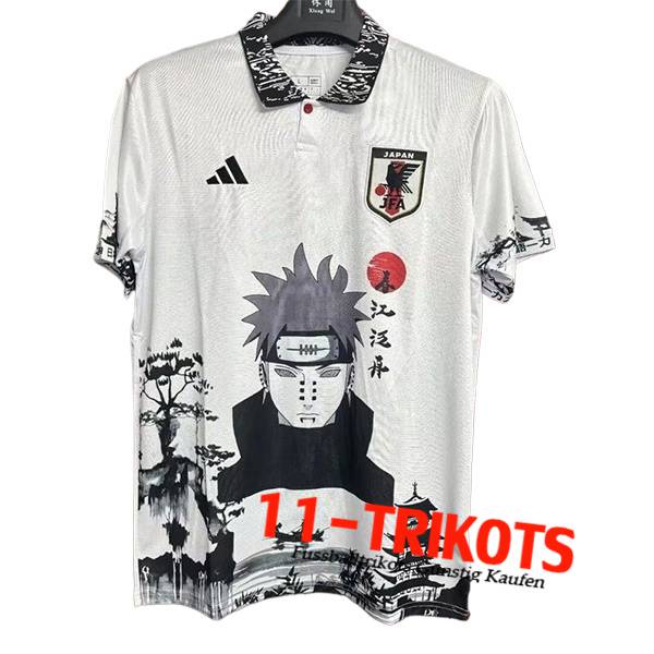 Japan Fussball Trikots Special Edition Naruto Weiß 2024/2025 -04