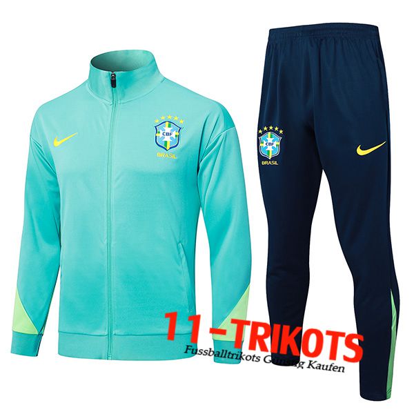 Brasilien Trainingsanzug Trainingsjacke Grün 2024/2025