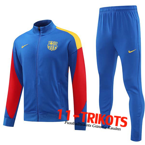 FC Barcelona Trainingsanzug Trainingsjacke Blau/Rot 2024/2025