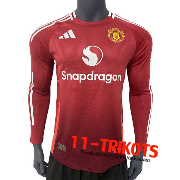 Manchester United Heimtrikot Langarms 2024/2025