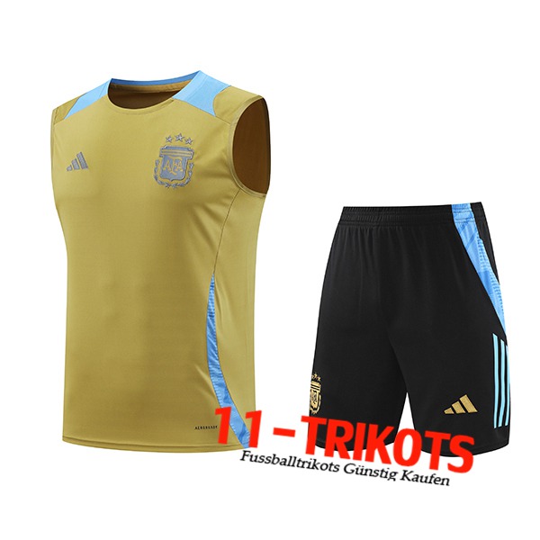 Argentinien Trainings-Tanktop Gelb/Blau 2024/2025