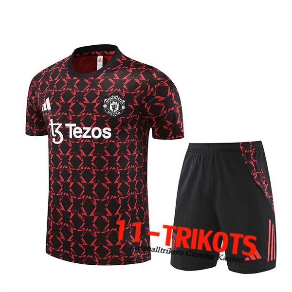 Manchester United Trainingstrikot Schwarz/Rot 2024/2025