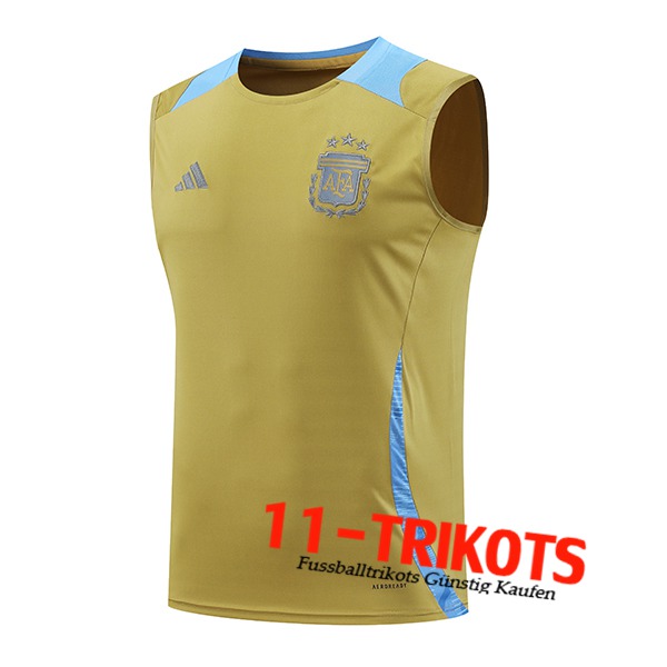 Argentinien Trainings-Tanktop Gelb/Blau 2024/2025