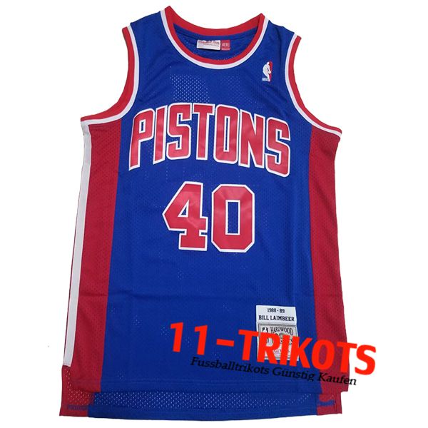 Detroit Pistons Trikot (LAIMBEER #40) 2024/25 Blau/Rot