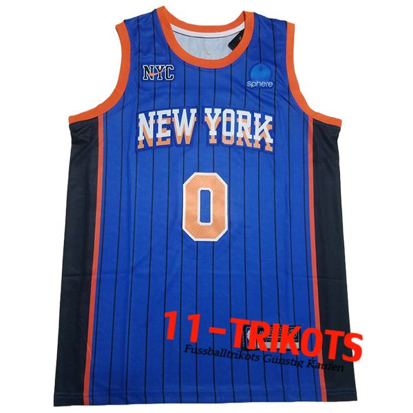 New York Knicks Trikot (DIVINCENZO #0) 2024/25 Blau/Orange