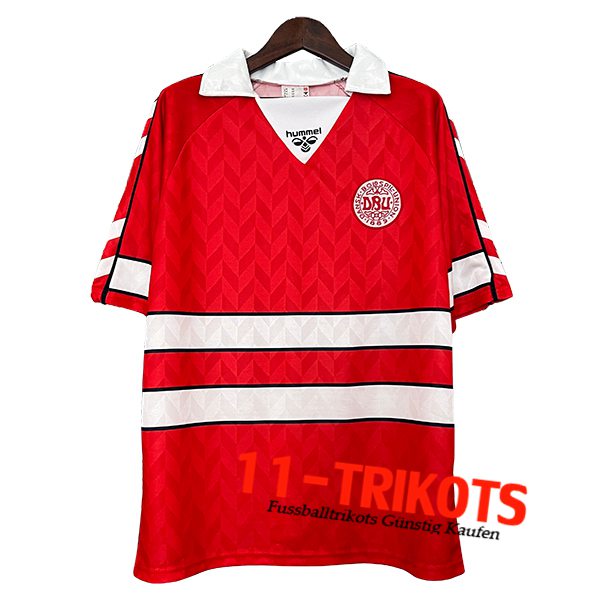 Dänemark Retro Heimtrikot 1988