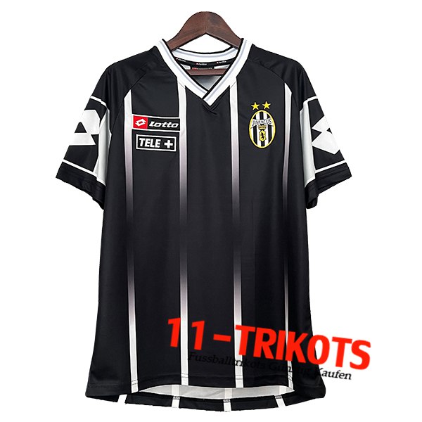 Juventus Fussball Trikots Retro Schwarz 2000/2001