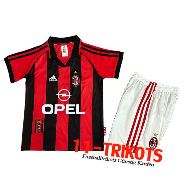 AC Milan Retro Kinder Heimtrikot 1998/1999