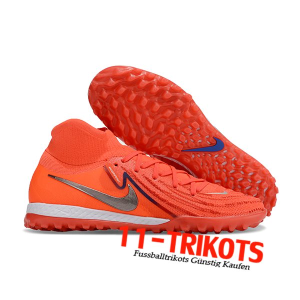 Nike Fussballschuhe Phantom Luna Elite NU TF Orange/Grau