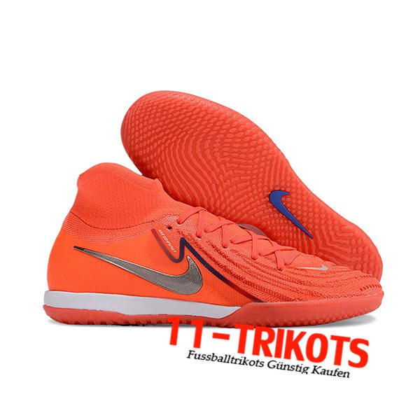 Nike Fussballschuhe Phantom Luna Elite NU IC Orange/Grau