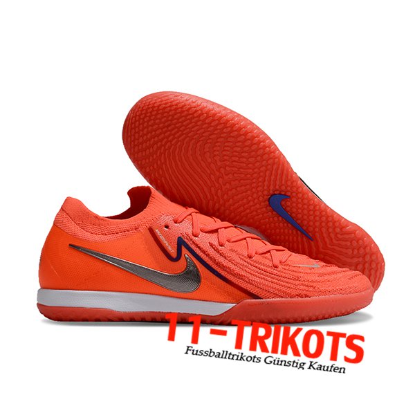 Nike Fussballschuhe Phantom GX II Elite IC Orange/Grau