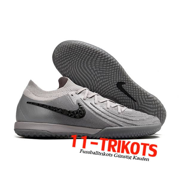 Nike Fussballschuhe Phantom GX II Elite IC Grau/Schwarz