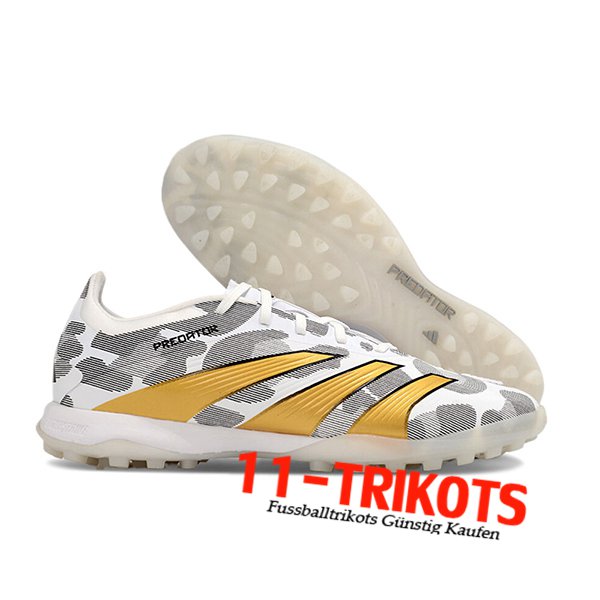 Adidas Fussballschuhe PREDATOR 24 ELITE TF BOOTS Grau/Gelb/Weiß