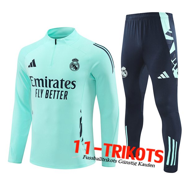 Real Madrid Trainingsanzug Grün/Blau 2024/2025