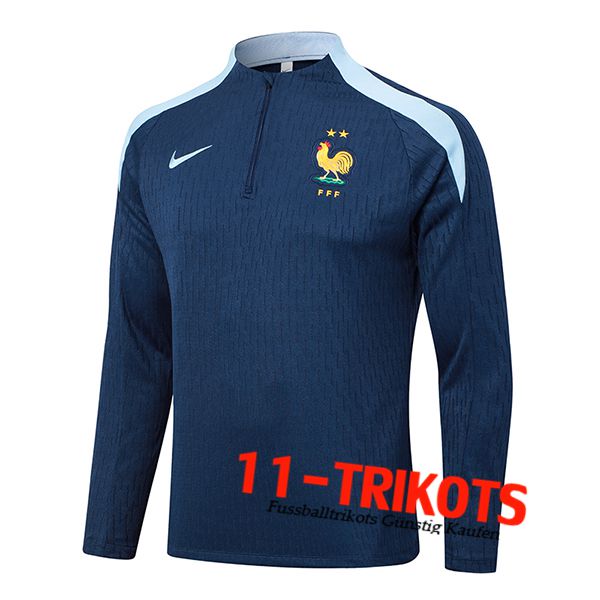 Frankreich Training Sweatshirt Königsblau 2024/2025