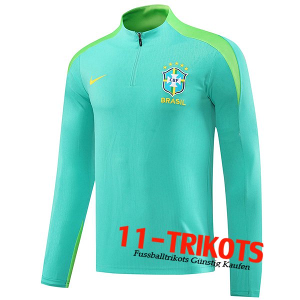 Brasilien Training Sweatshirt Grün 2024/2025