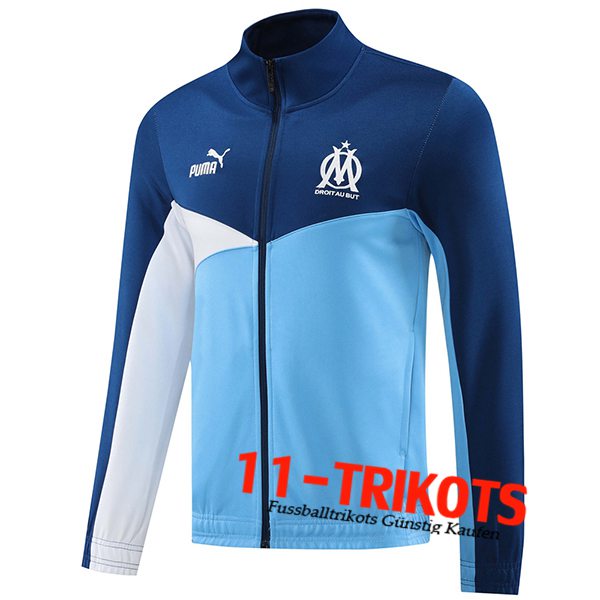 Marseille Trainingsjacke Blau/Weiß 2024/2025