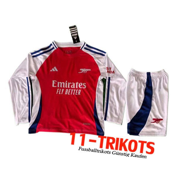 Arsenal Kinder Heimtrikot Langarms 2024/2025