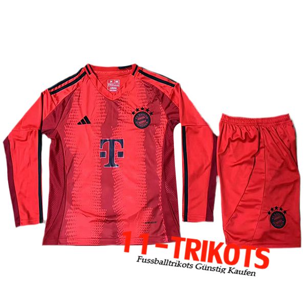 Bayern Munchen Kinder Heimtrikot Langarms 2024/2025