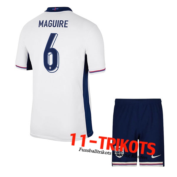 Britannien (MAGUIRE #6) Kinder Heimtrikot UEFA Euro 2024