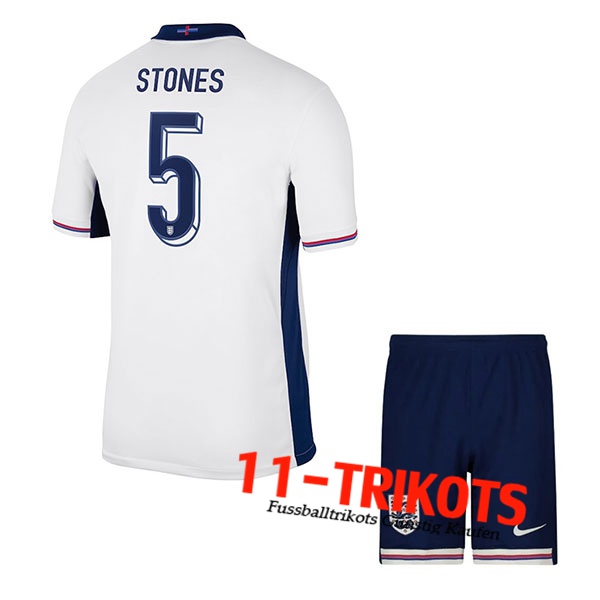 Britannien (STONES #5) Kinder Heimtrikot UEFA Euro 2024