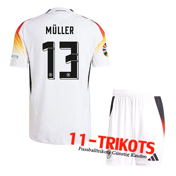 Deutschland (MULLER #13) Kinder Heimtrikot UEFA Euro 2024