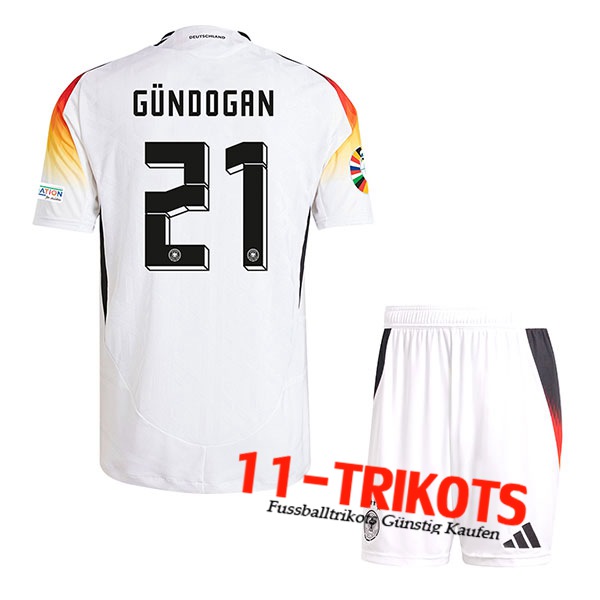 Deutschland (GUNDOGAN #21) Kinder Heimtrikot UEFA Euro 2024