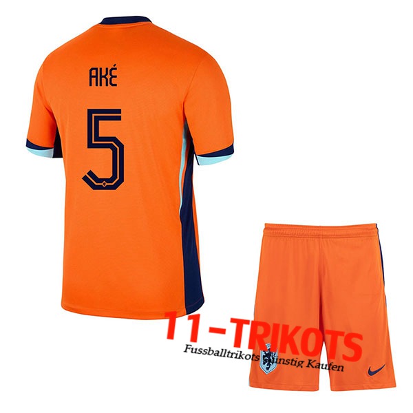 Niederlande (AKE #5) Kinder Heimtrikot UEFA Euro 2024