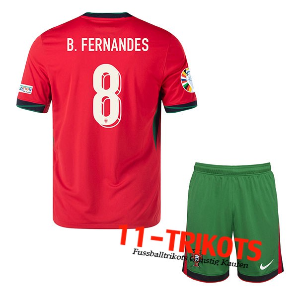 Portugal (B. FERNANDES #8) Kinder Heimtrikot UEFA Euro 2024