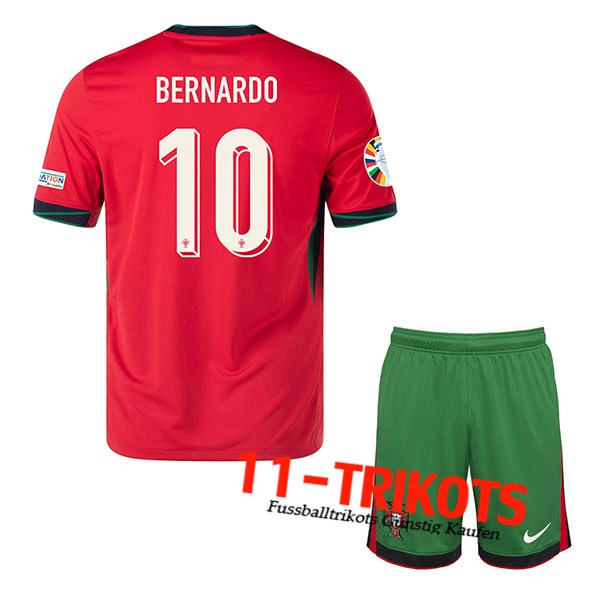 Portugal (BERNARDO #10) Kinder Heimtrikot UEFA Euro 2024