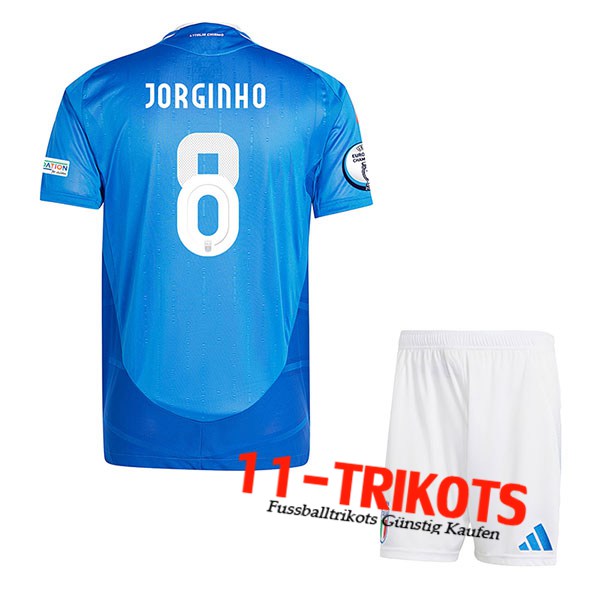 Italien (JORGINHO #8) Kinder Heimtrikot UEFA Euro 2024