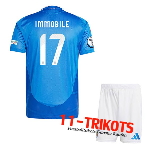 Italien (IMMOBILE #17) Kinder Heimtrikot UEFA Euro 2024