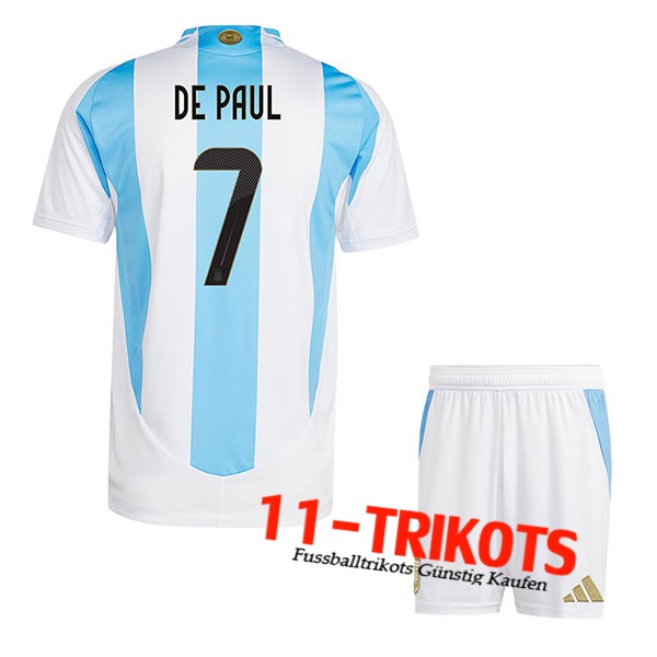 Argentinien (DE PAUL #7) Kinder 2024/2025 Heimtrikot