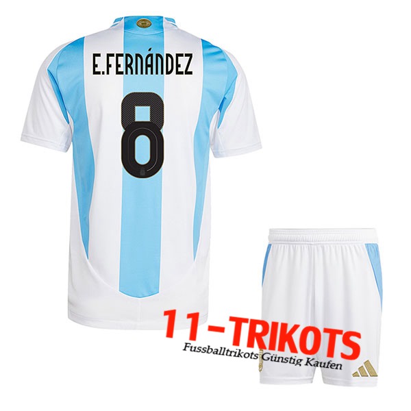 Argentinien (E.FERNANDEZ #8) Kinder 2024/2025 Heimtrikot