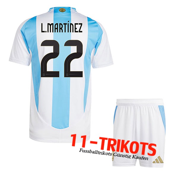 Argentinien (L.MARTINEZ #22) Kinder 2024/2025 Heimtrikot